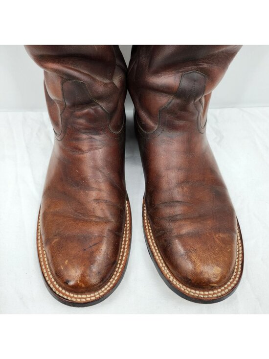 Vintage Rios of Mercedes Leather Cowboy Boots 9 Tall Western  display picture 2